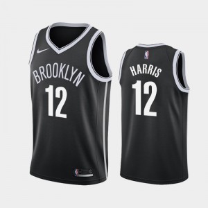 Joe Harris Brooklyn Nets Nike Practice-Used #12 Black Reversible
