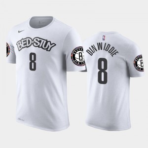 Men's Nike Brooklyn Nets No8 Spencer Dinwiddie Black NBA Swingman Icon Edition Jersey