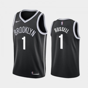 Nike D'Angelo Russell Brooklyn Nets Youth Black Swingman Jersey - Icon Edition Size: Small