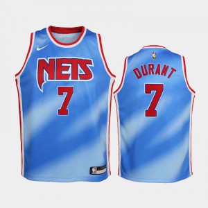 Brooklyn Nets 2021 22 City Edition #7 Kevin Durant Navy Stitched Basketball  Jersey