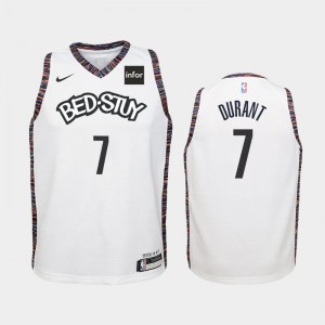 Nets #7 Kevin Durant 19-20' Yellow BED-STUY Jersey — SportsWRLDD