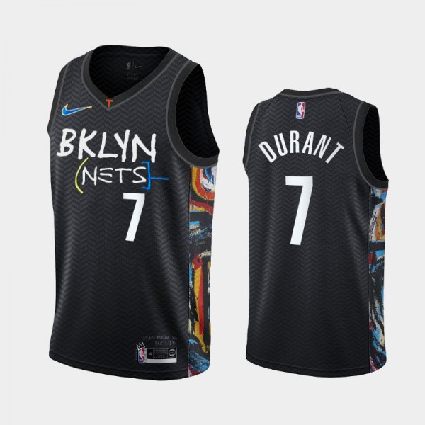 Kevin Durant Autographed Brooklyn Custom Black Basketball Jersey - BAS