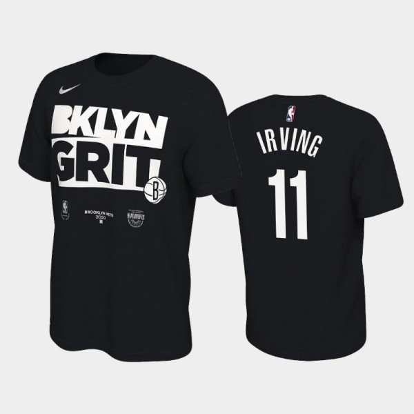 Men's Brooklyn Nets #11 Kyrie Irving 2020-21 Black City J ersey